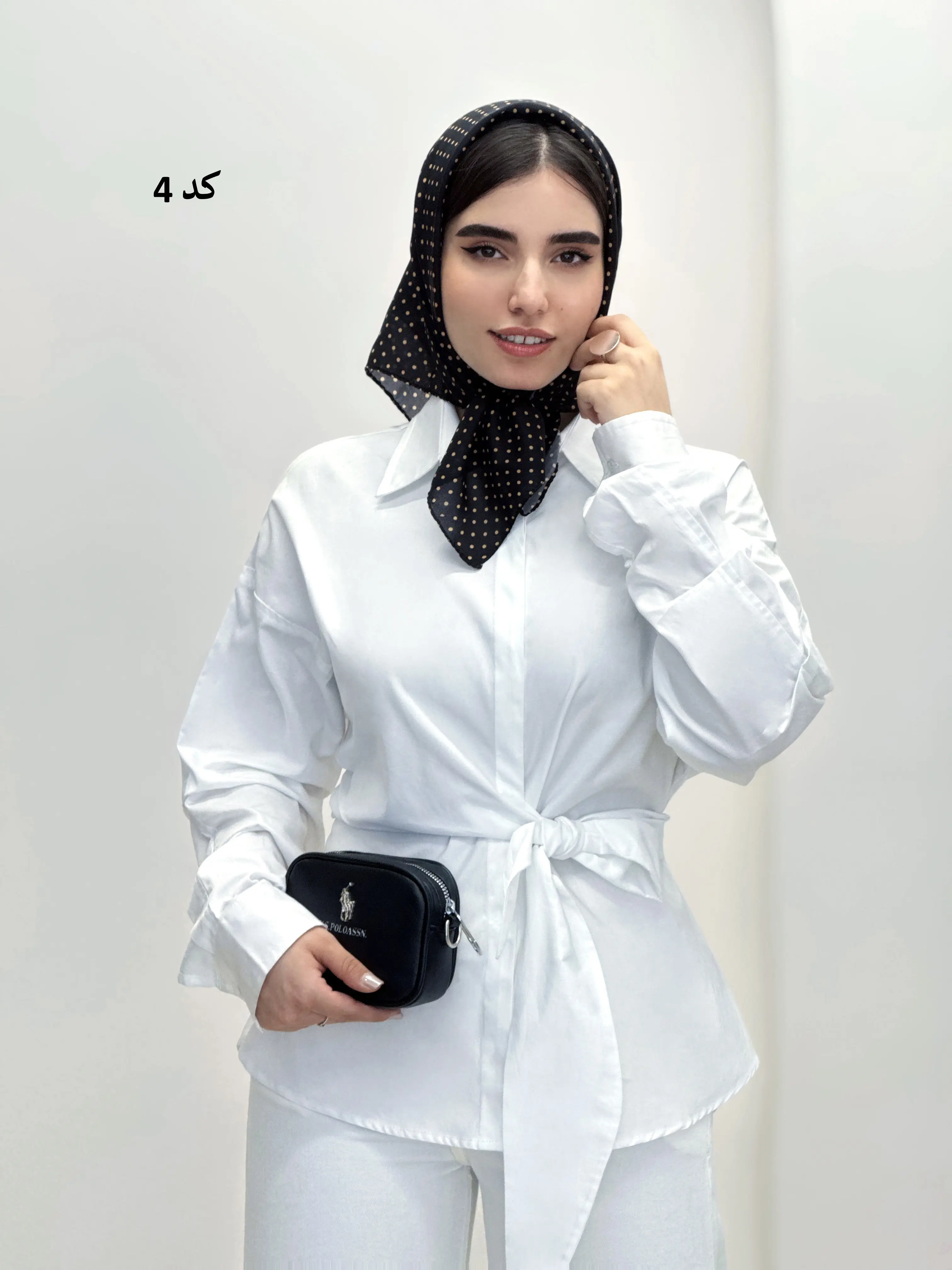 7038-مینی اسکارف خالخالی